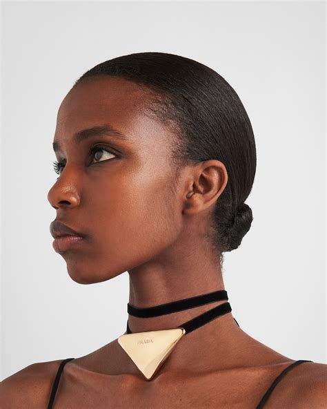 womens prada choker|prada choker.